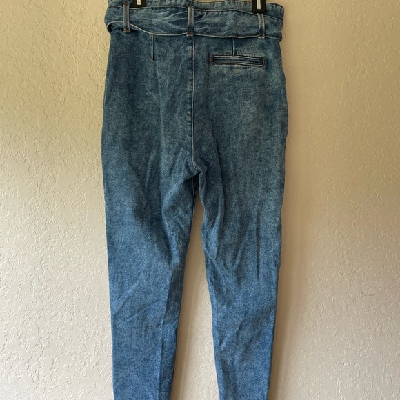 Sezane Austin Trousers Bleached Blue Denim—EU 38 - Picture 3 of 5